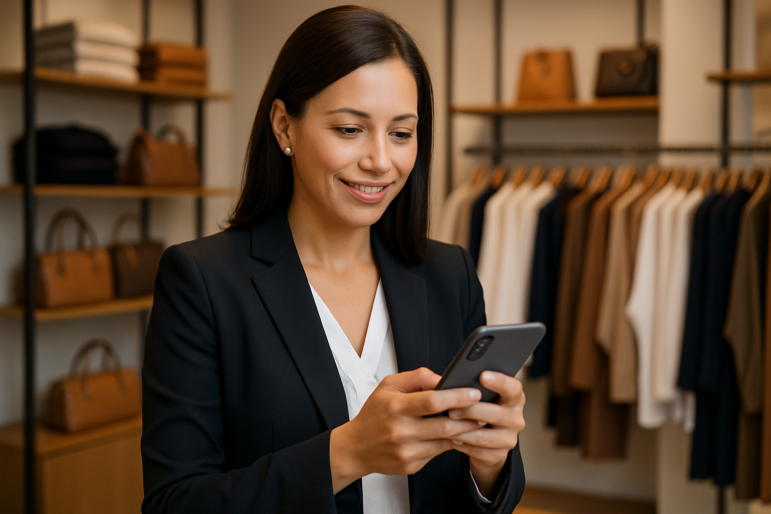 Person interacting with iPhone